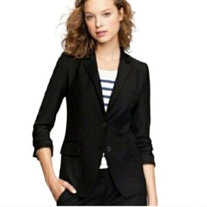 j.crew super 120s black blazer